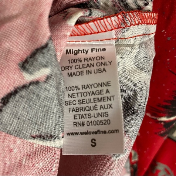 Star Wars Imperial Dark Side Red Hawaiian Shirt Small S Fandom Deathstar Vader - Picture 4 of 13